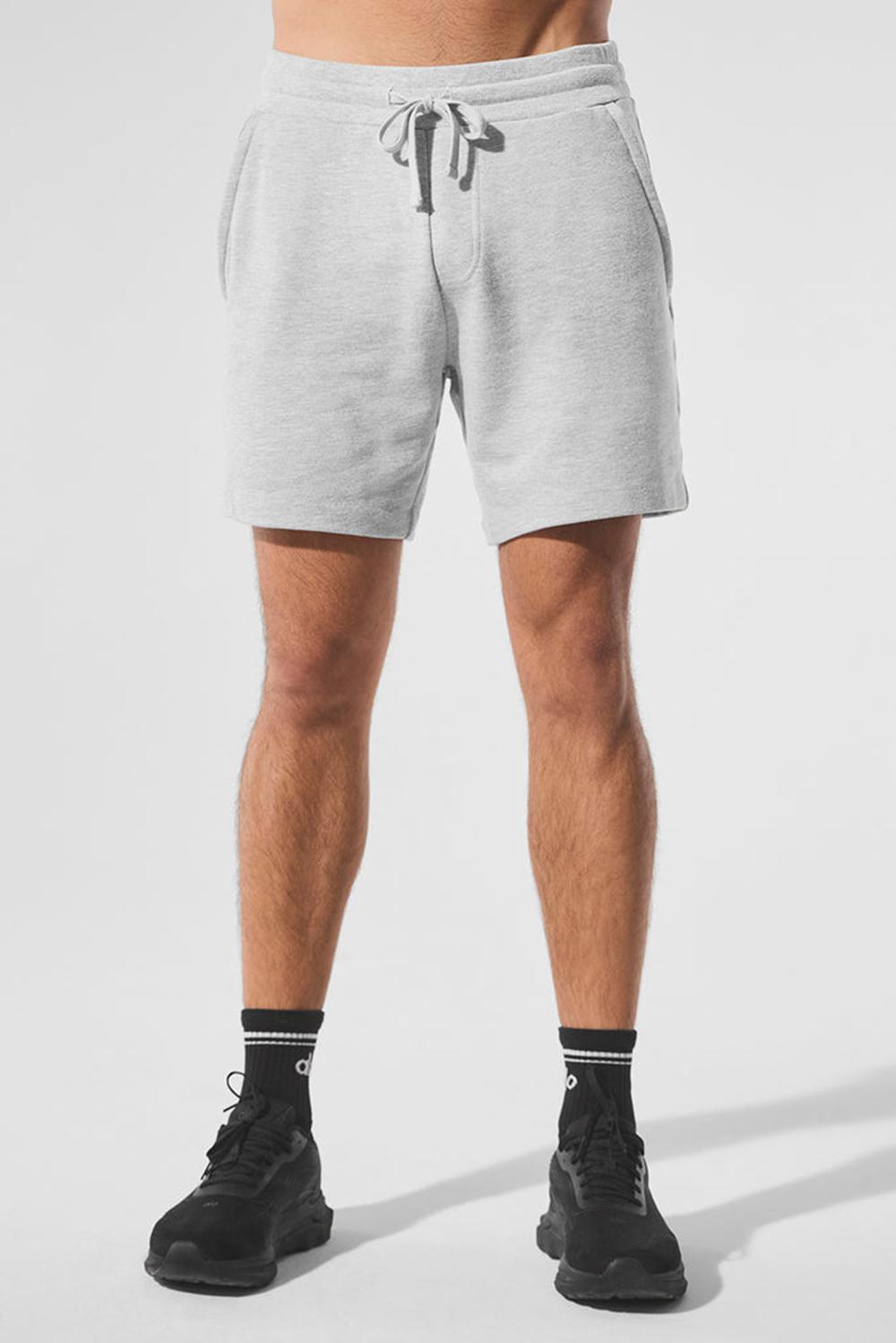 Athletic Heather Grey Men Alo Yoga Chill Short | Australia  96253-JXHD