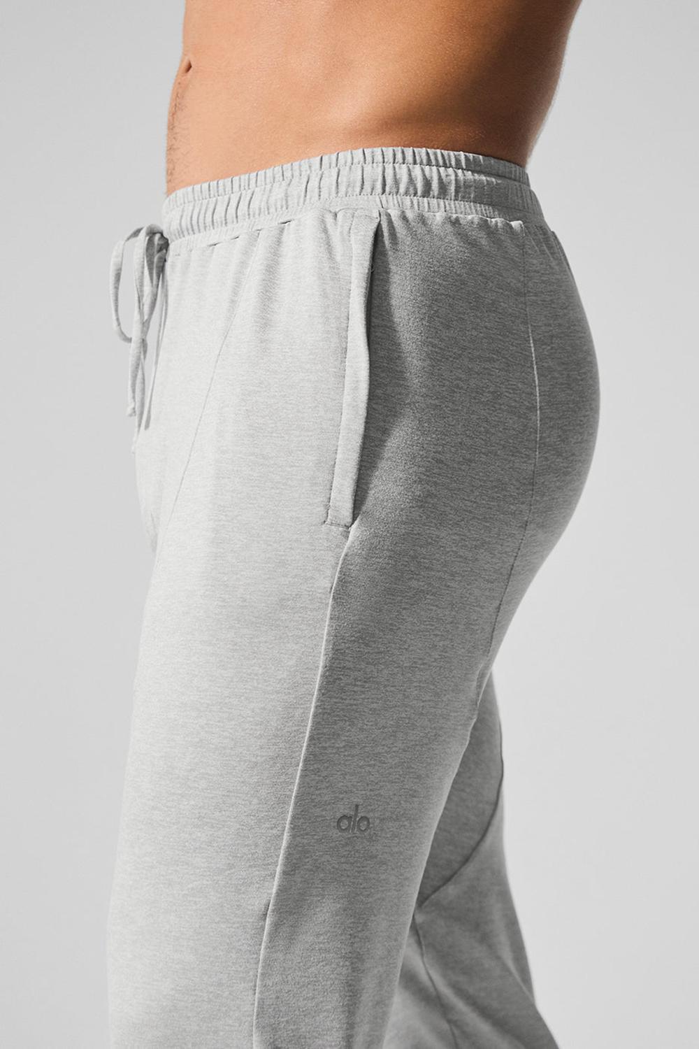 Athletic Heather Grey Men Alo Yoga Conquer Revitalize Pant | Australia  64987-WPLM