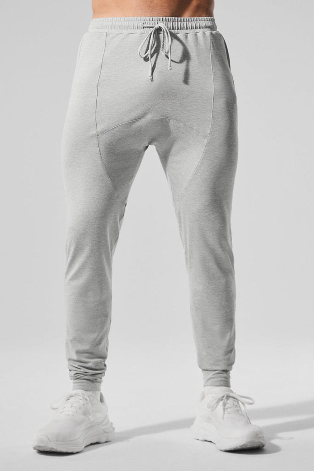 Athletic Heather Grey Men Alo Yoga Conquer Revitalize Pant | Australia  64987-WPLM