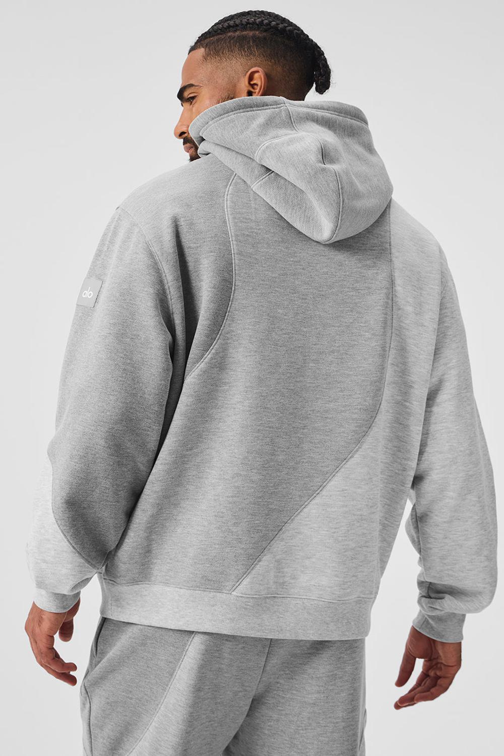 Athletic Heather Grey Tonal Men Alo Yoga Make Waves Hoodie | Australia  38495-IPHQ