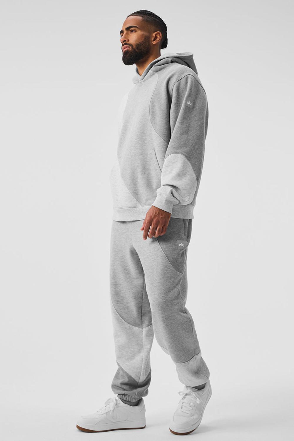 Athletic Heather Grey Tonal Men Alo Yoga Make Waves Hoodie | Australia  38495-IPHQ