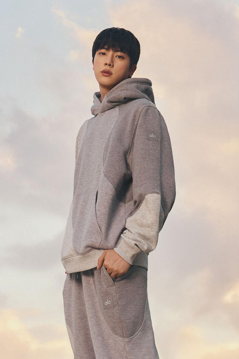 Athletic Heather Grey Tonal Women Alo Yoga Make Waves Hoodie | Australia  76532-KSMT