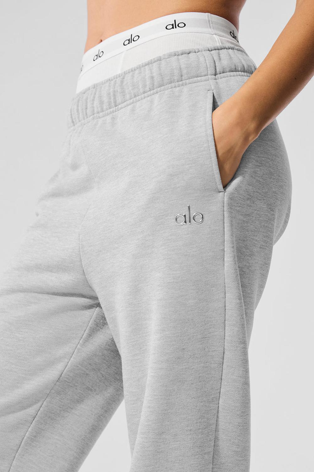 Athletic Heather Grey Women Alo Yoga Accolade Sweatpant | Australia  35287-CFEL