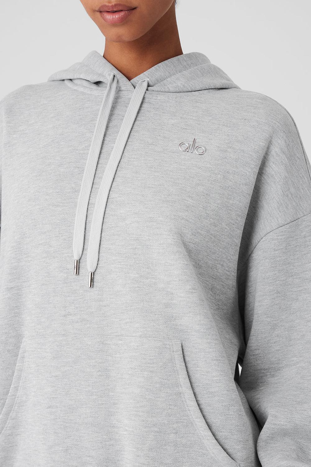 Athletic Heather Grey Women Alo Yoga Accolade Hoodie | Australia  94157-EXAC