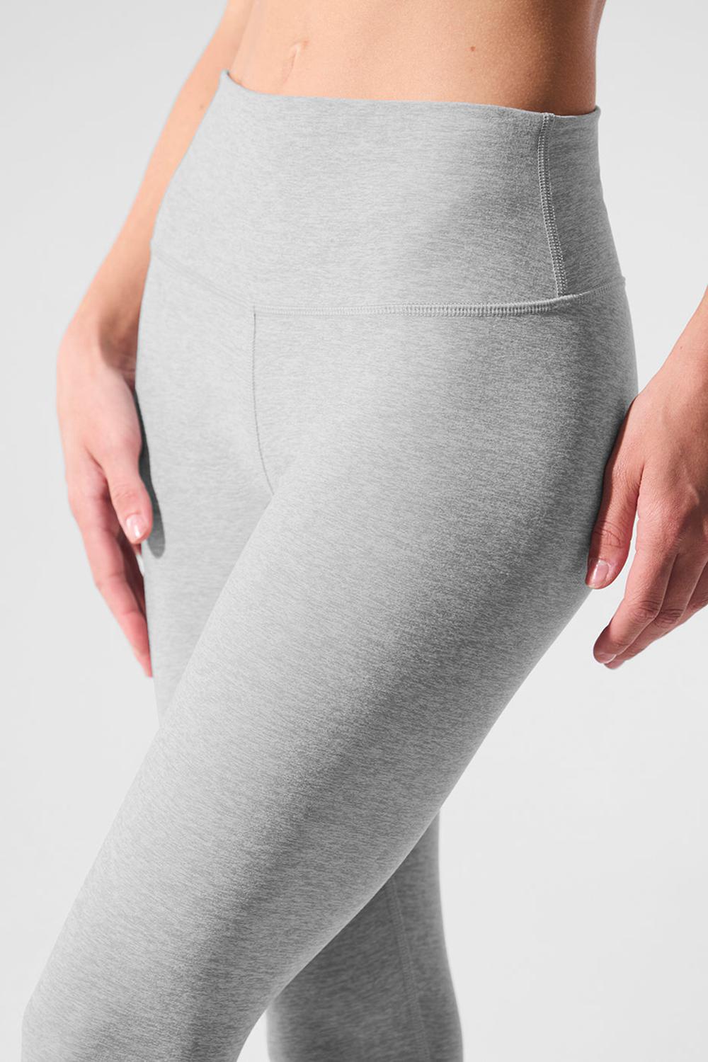 Athletic Heather Grey Women Alo Yoga Alosoft High-Waist 7/8 Highlight Legging | Australia  26809-SDVY