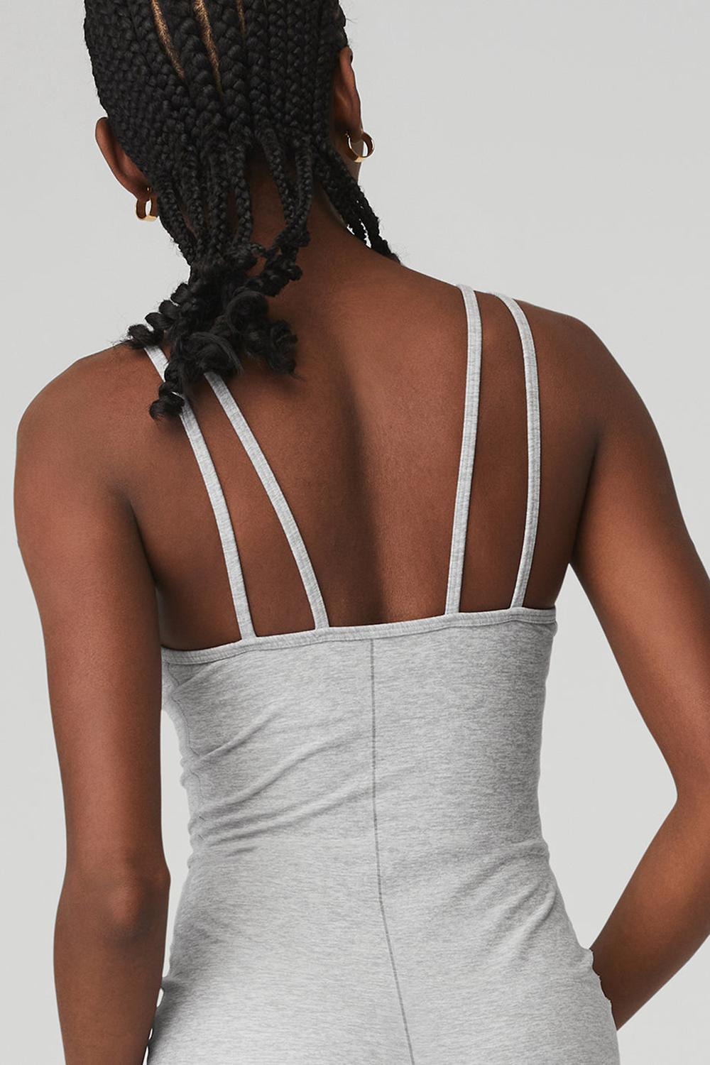 Athletic Heather Grey Women Alo Yoga Alosoft Suns Out Onesie | Australia  49812-TZUD