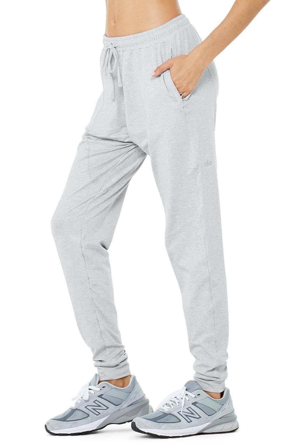 Athletic Heather Grey Women Alo Yoga Conquer Revitalize Pant | Australia  59863-FZHP