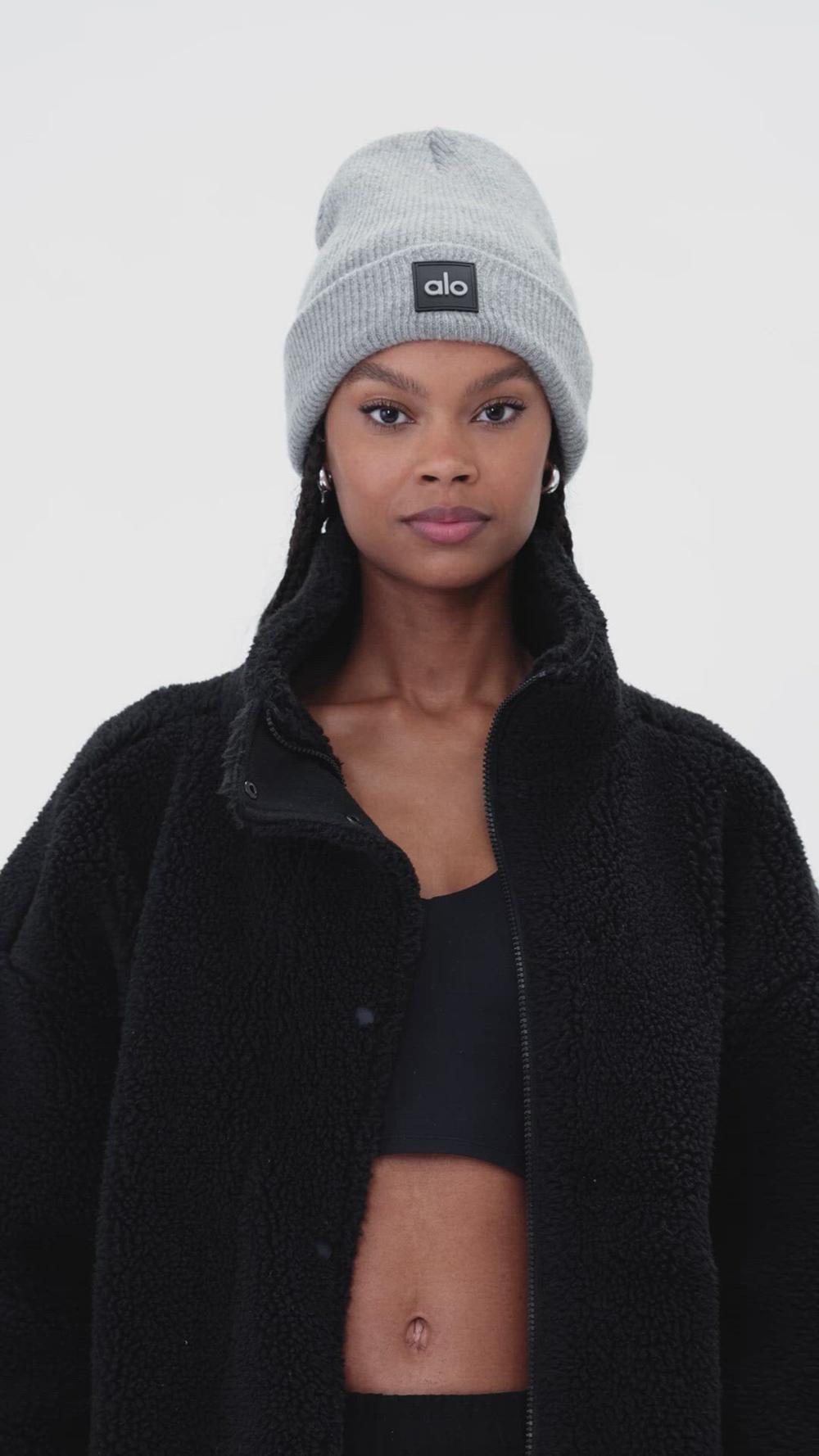 Athletic Heather Grey Women Alo Yoga Everyday Beanie | Australia  42895-GIUC