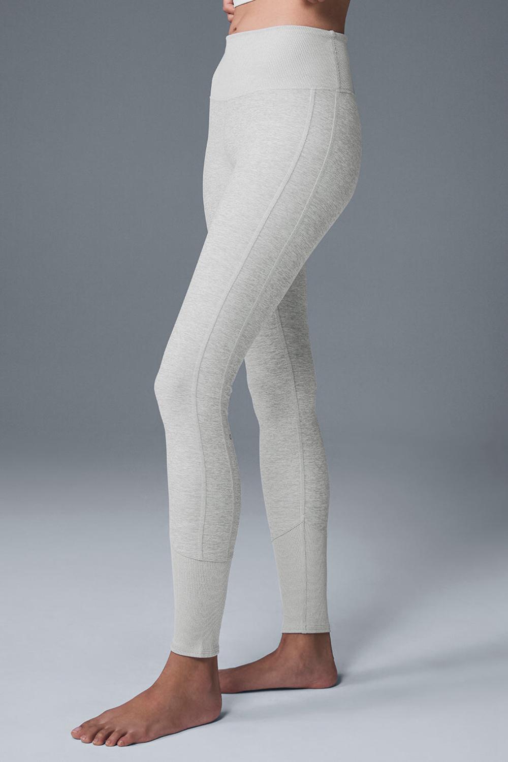 Athletic Heather Grey Women Alo Yoga High-Waist Alosoft Lounge Legging | Australia  68017-IAME