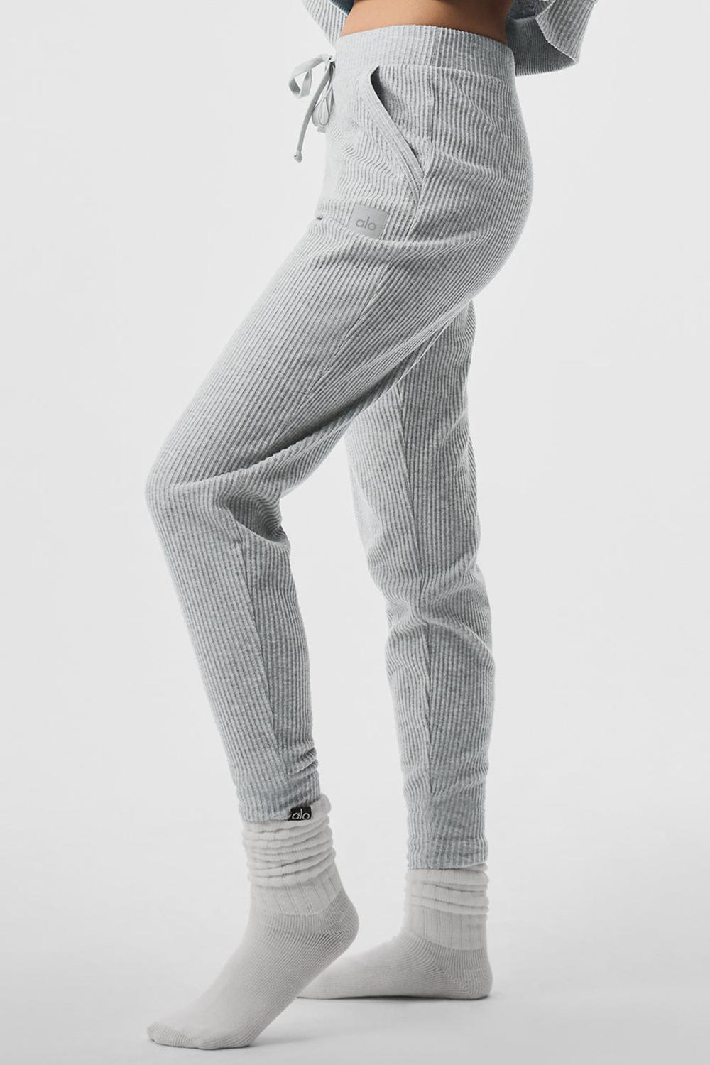 Athletic Heather Grey Women Alo Yoga Muse Sweatpant | Australia  42539-TVUI