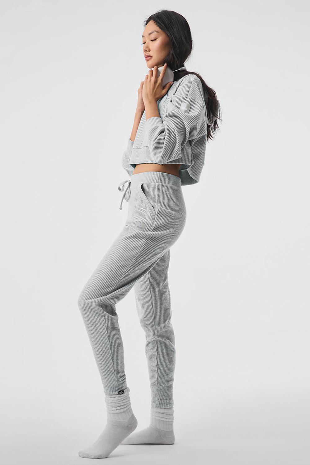 Athletic Heather Grey Women Alo Yoga Muse Hoodie | Australia  67934-TNZA