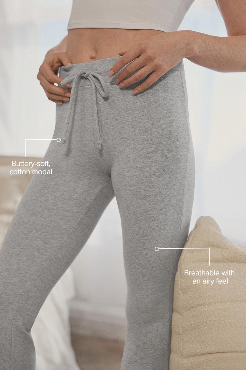 Athletic Heather Grey Women Alo Yoga Sway Bootcut Sweatpant | Australia  25081-LNID