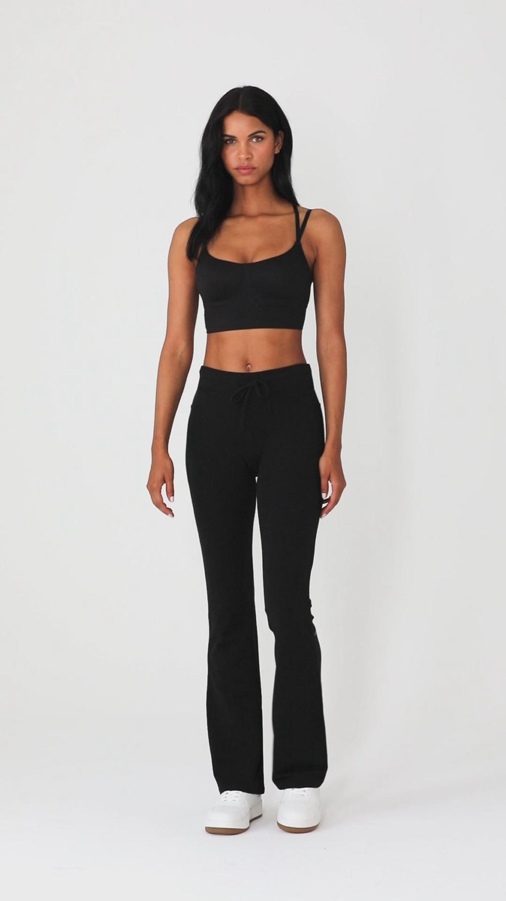 Athletic Heather Grey Women Alo Yoga Sway Bootcut Sweatpant | Australia  25081-LNID