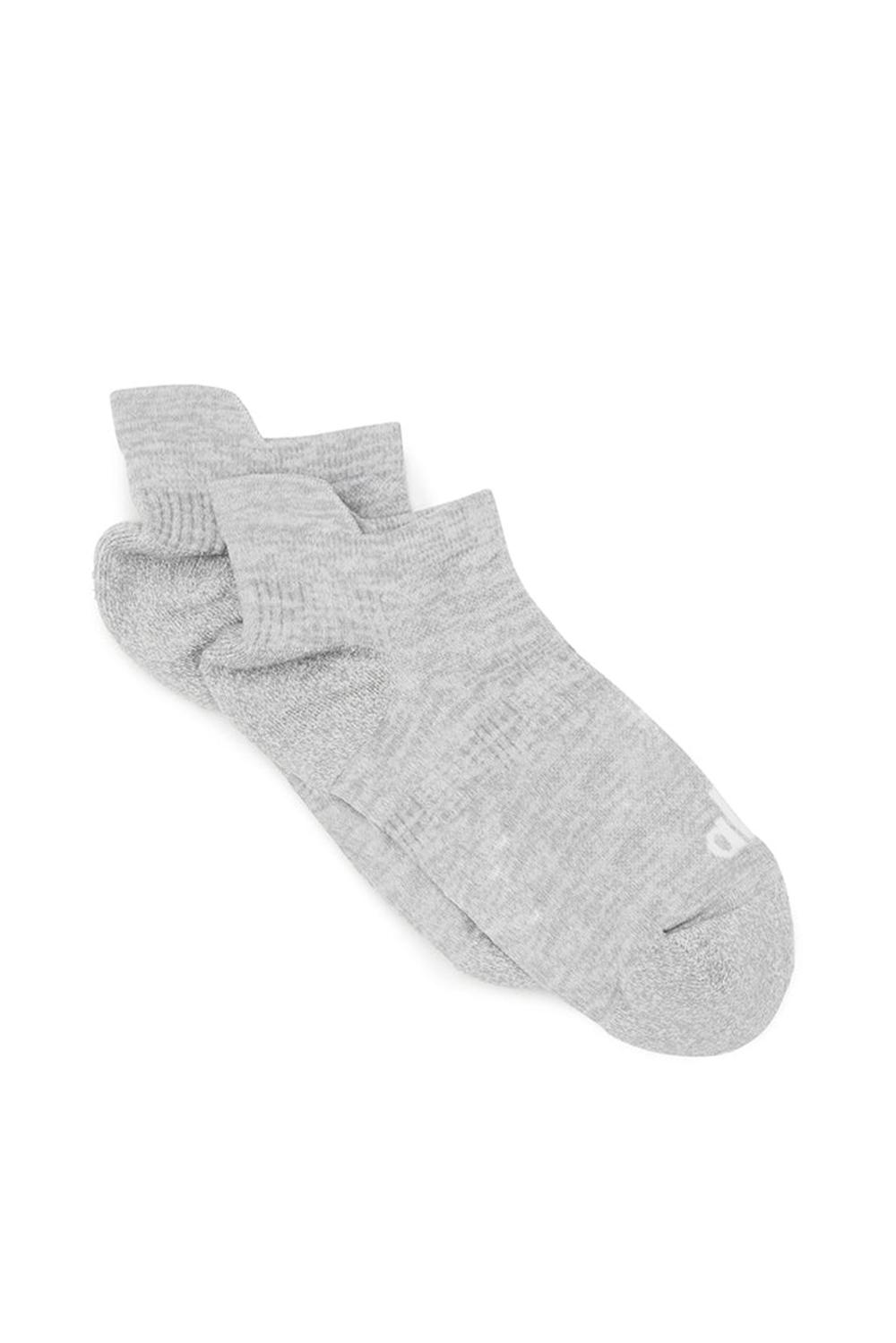 Athletic Heather Grey / White Women Alo Yoga Performance Tab Sock | Australia  53847-XPJY