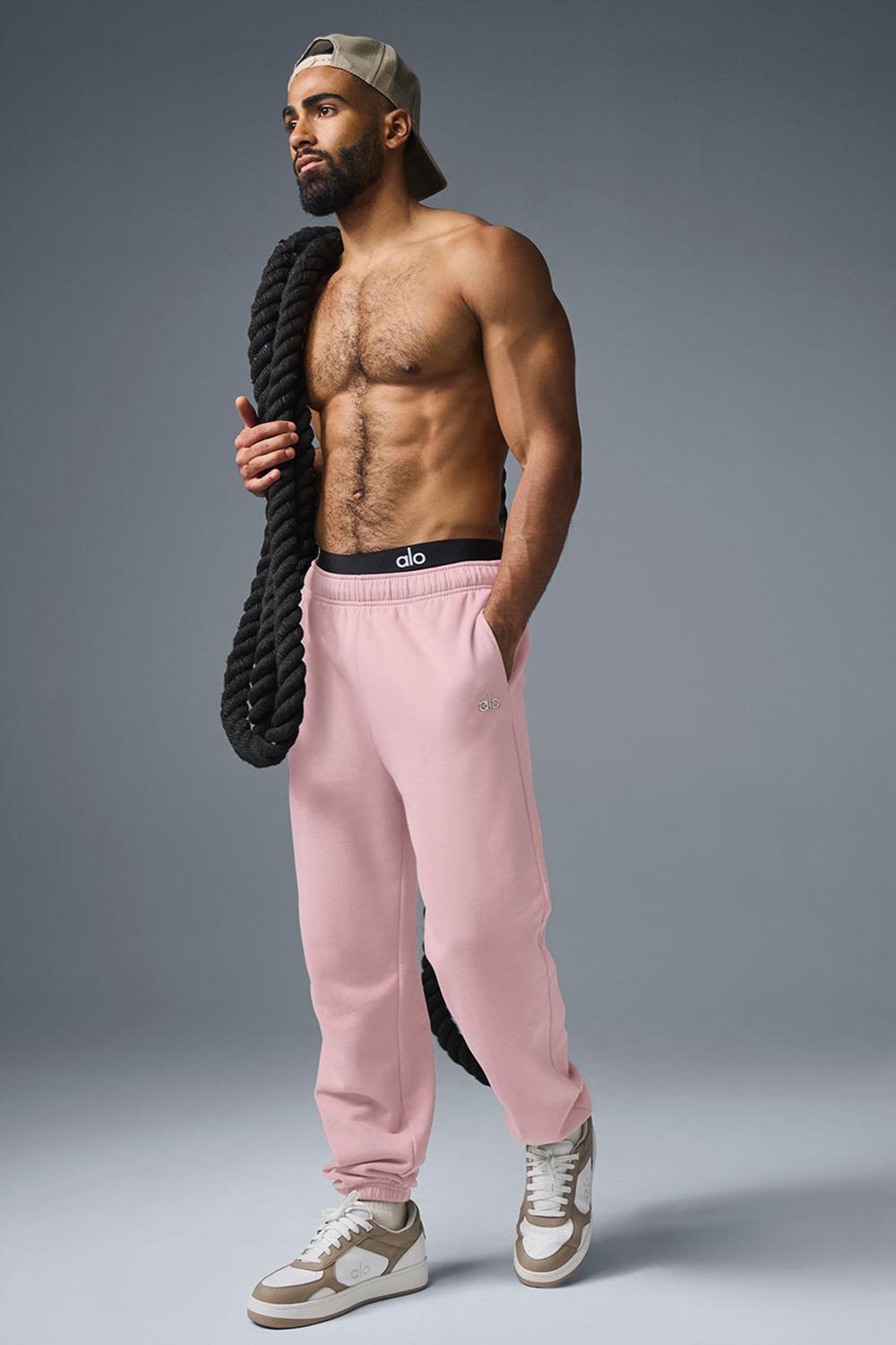 Ballet Pink Men Alo Yoga Accolade Sweatpant | Australia  28069-VBRM