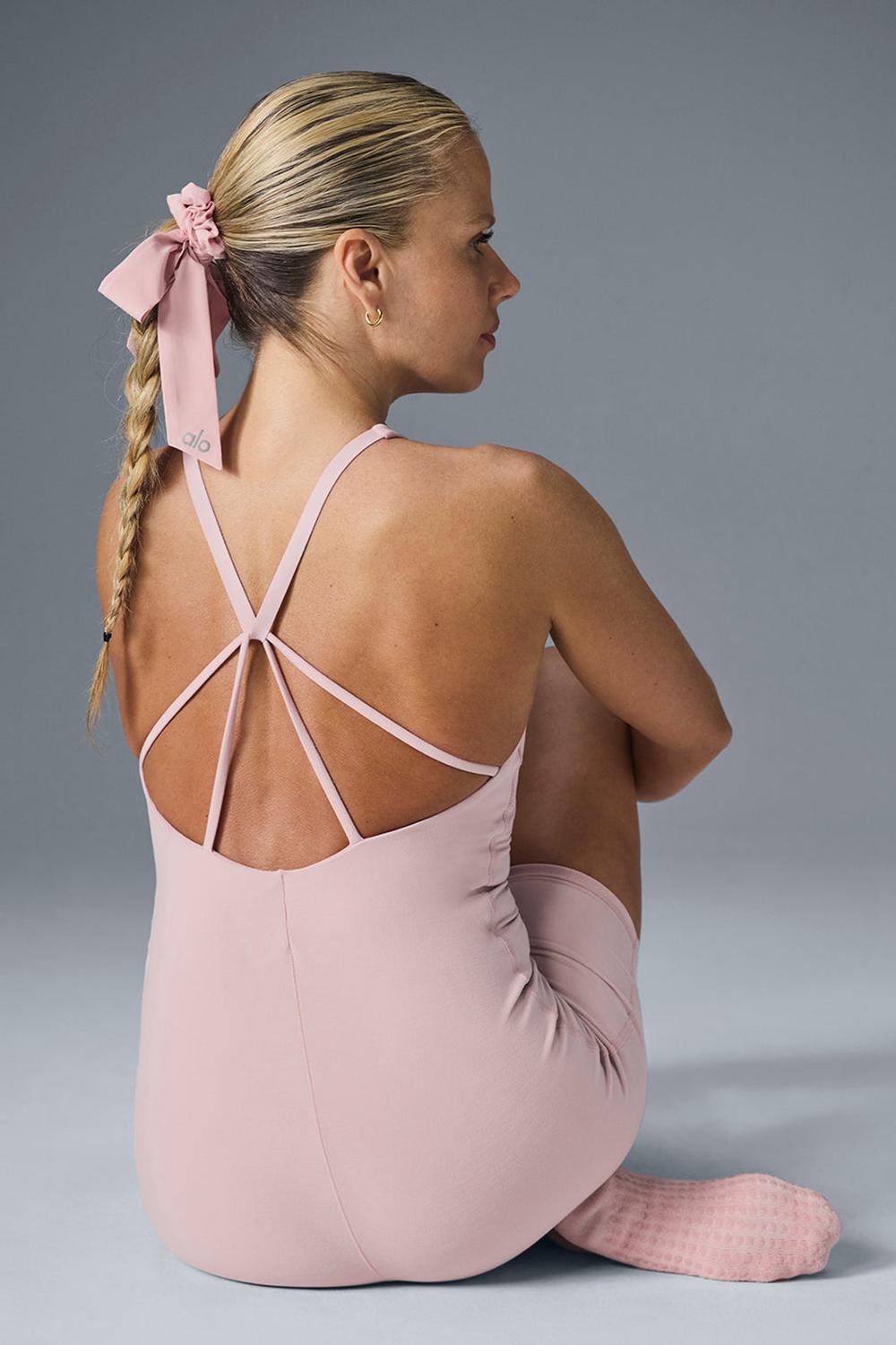 Ballet Pink Women Alo Yoga Alosoft Center Stage Onesie | Australia  39816-TMJZ