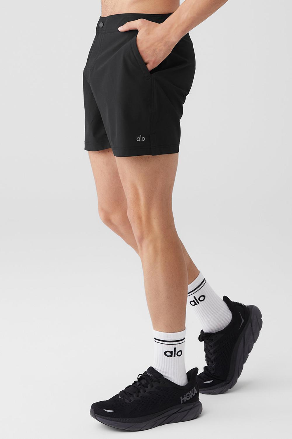 Black Men Alo Yoga 7'' Sport Short | Australia  74205-FKCM