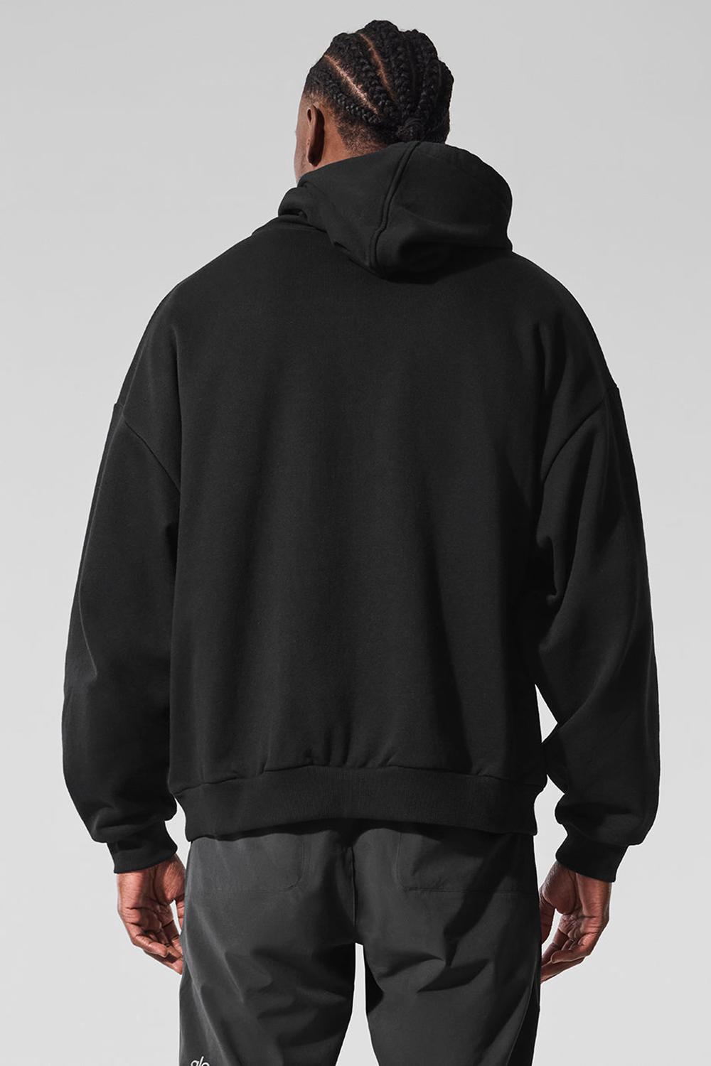 Black Men Alo Yoga Accolade Hoodie | Australia  62308-LIXF