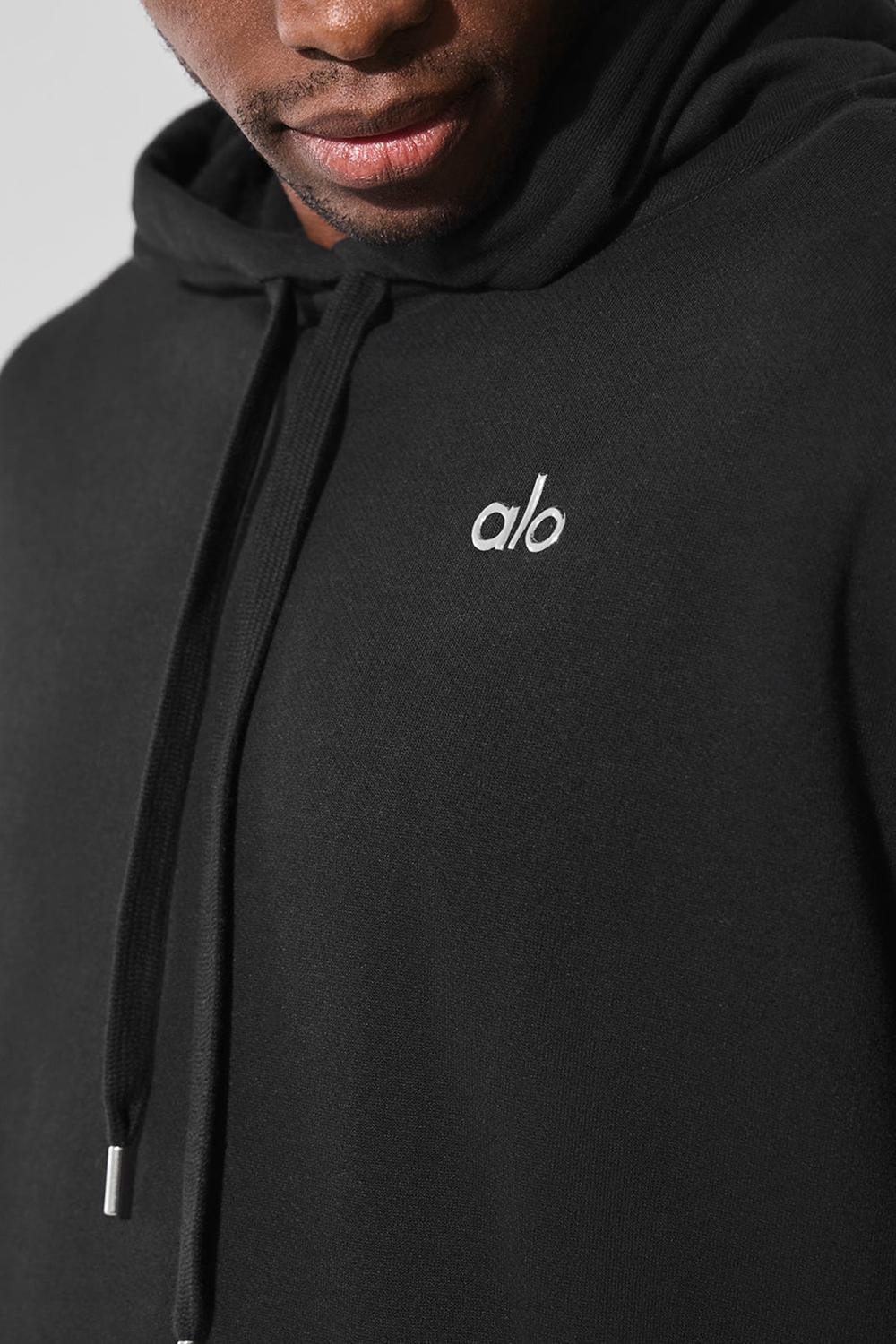 Black Men Alo Yoga Accolade Hoodie | Australia  62308-LIXF