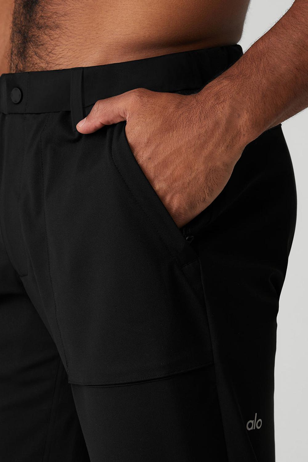 Black Men Alo Yoga Block Pant | Australia  71624-PFKE