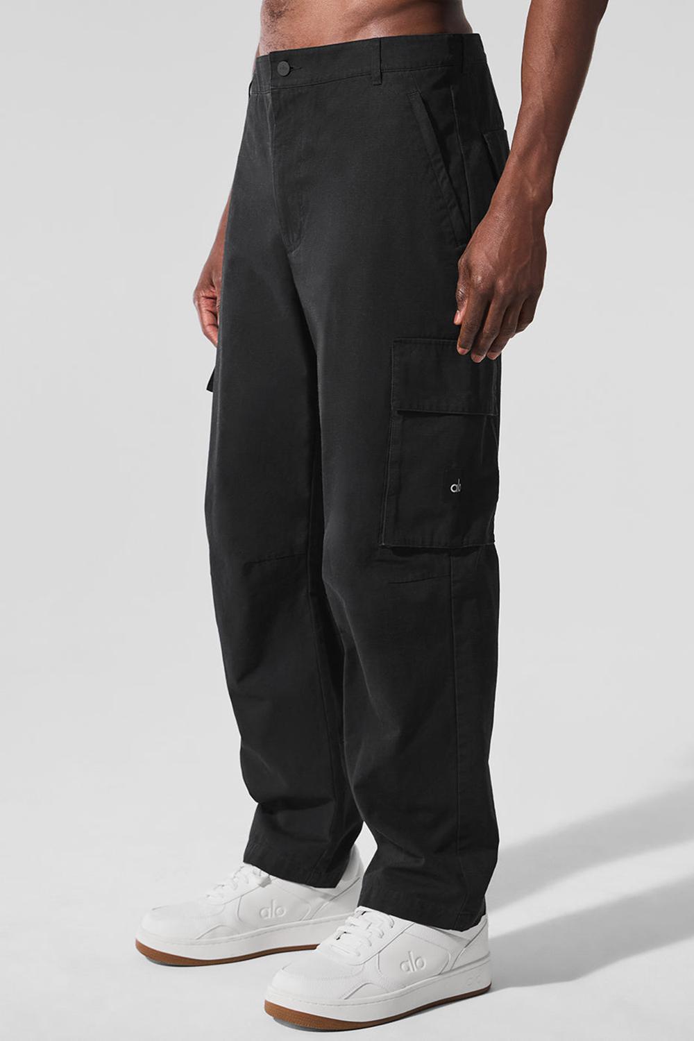 Black Men Alo Yoga Cargo Ripstop Pant | Australia  41507-IDZA