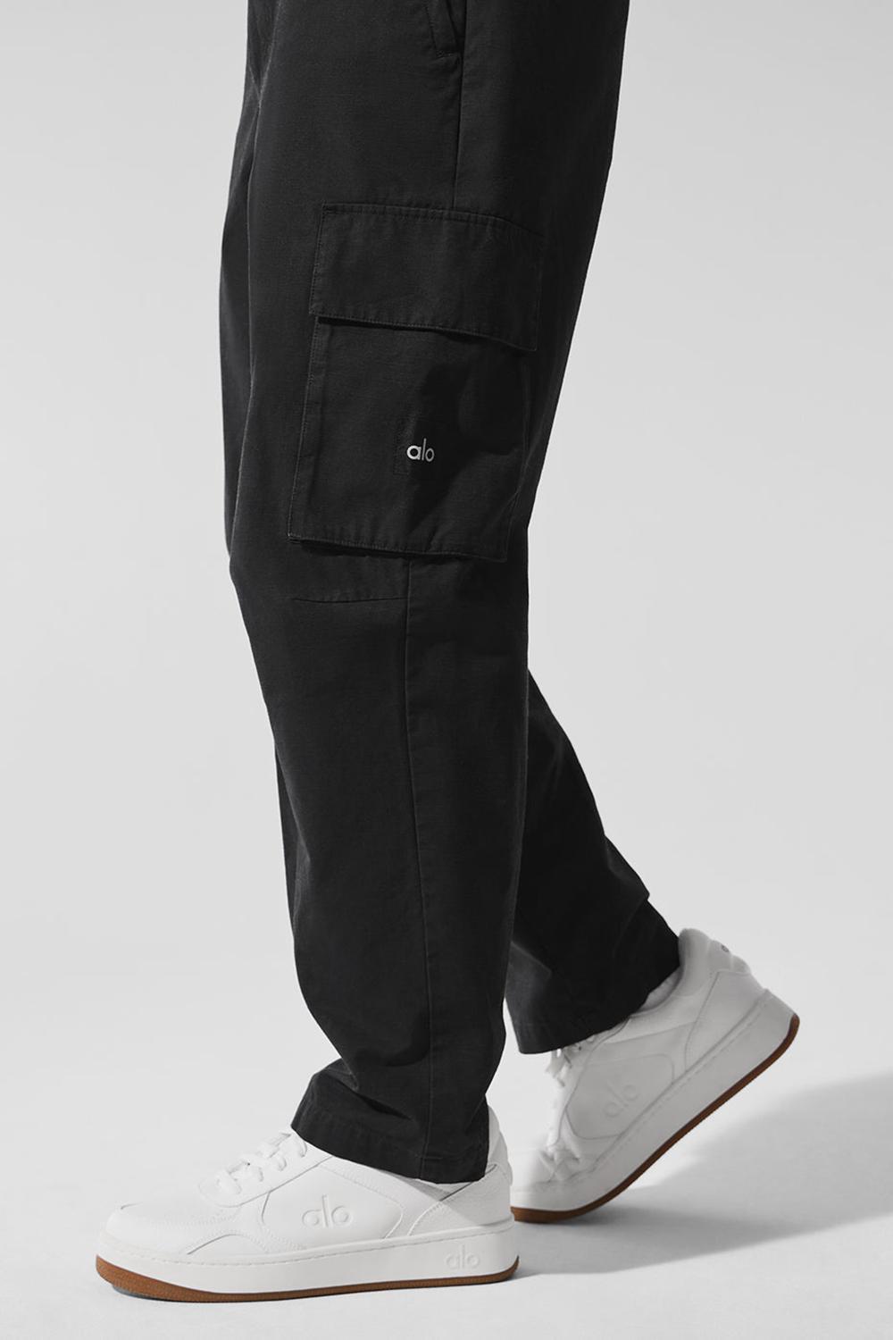 Black Men Alo Yoga Cargo Ripstop Pant | Australia  41507-IDZA