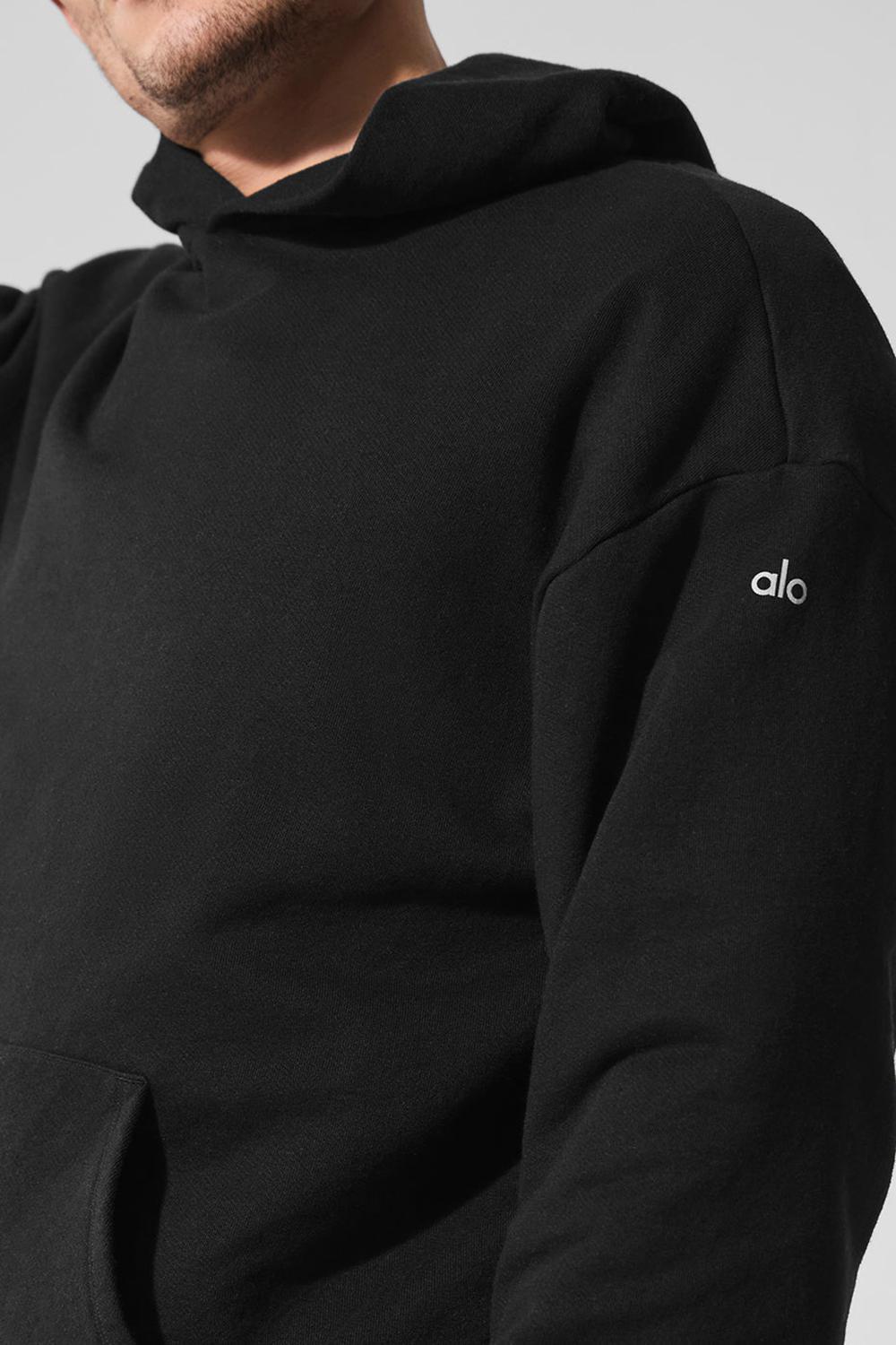 Black Men Alo Yoga Chill Hoodie | Australia  14650-UVPD