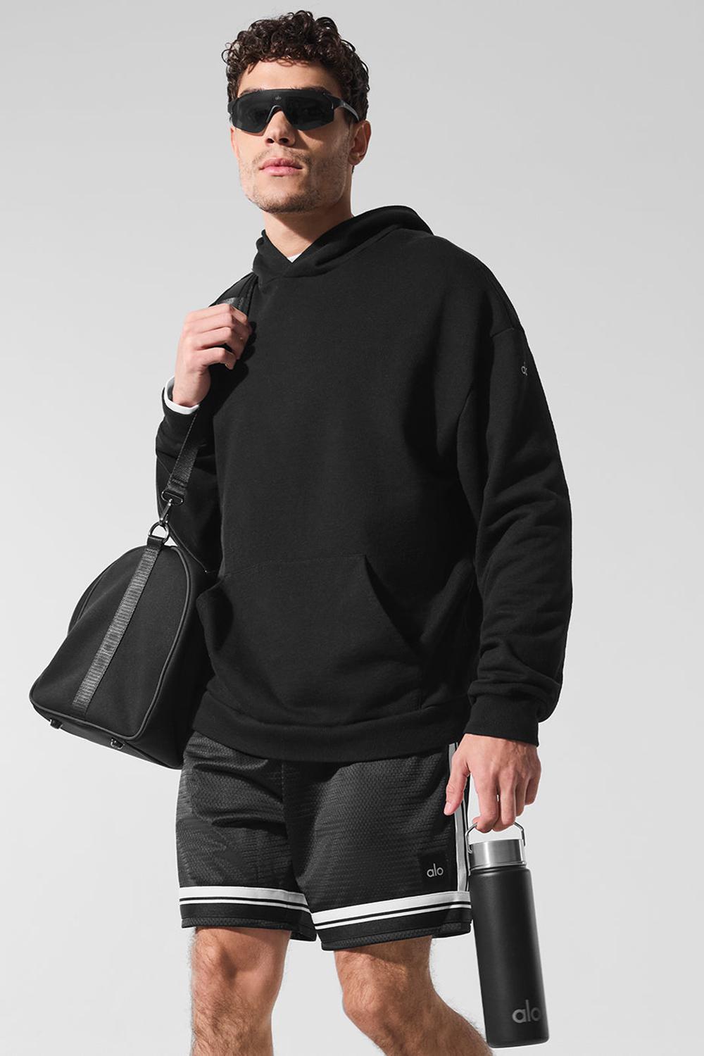Black Men Alo Yoga Chill Hoodie | Australia  14650-UVPD