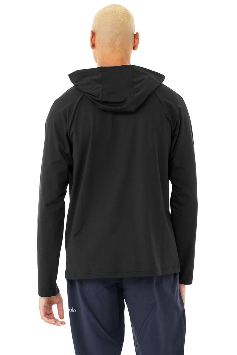 Black Men Alo Yoga Conquer Hoodie | Australia  95812-LZYO