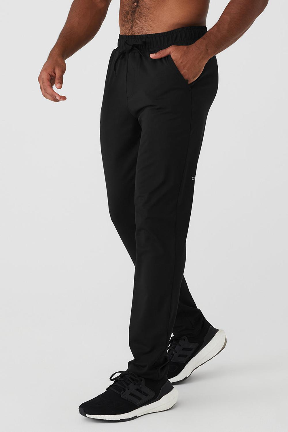 Black Men Alo Yoga Conquer Pulse Pant | Australia  82531-LTSB