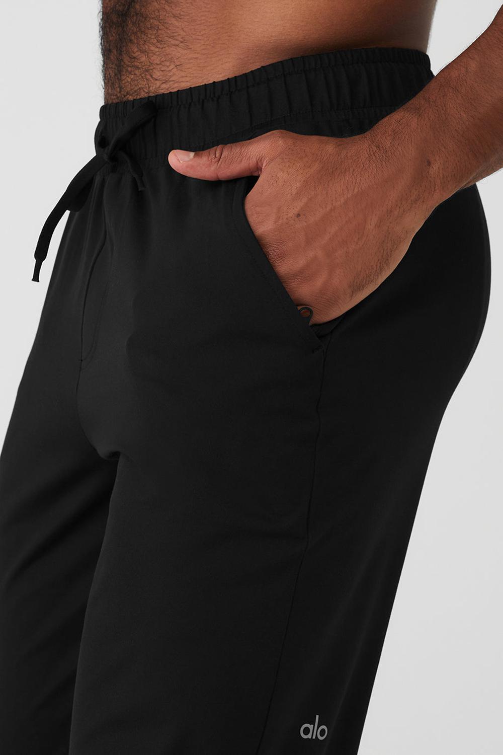 Black Men Alo Yoga Conquer Pulse Pant | Australia  82531-LTSB