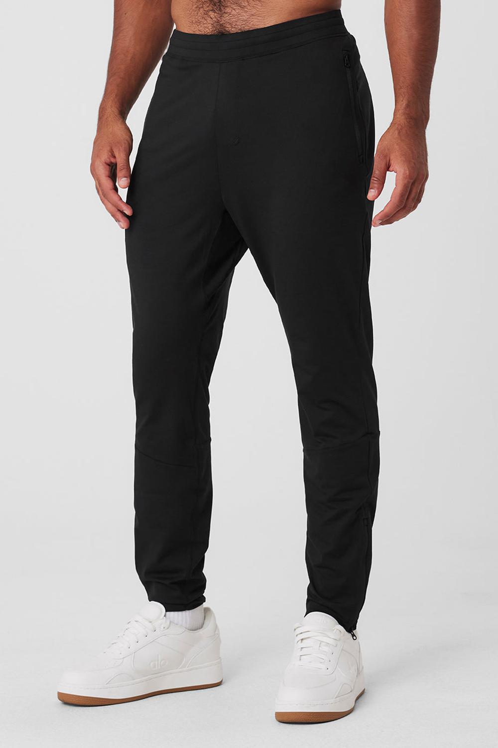 Black Men Alo Yoga Conquer React Performance Pant | Australia  03857-MDFT