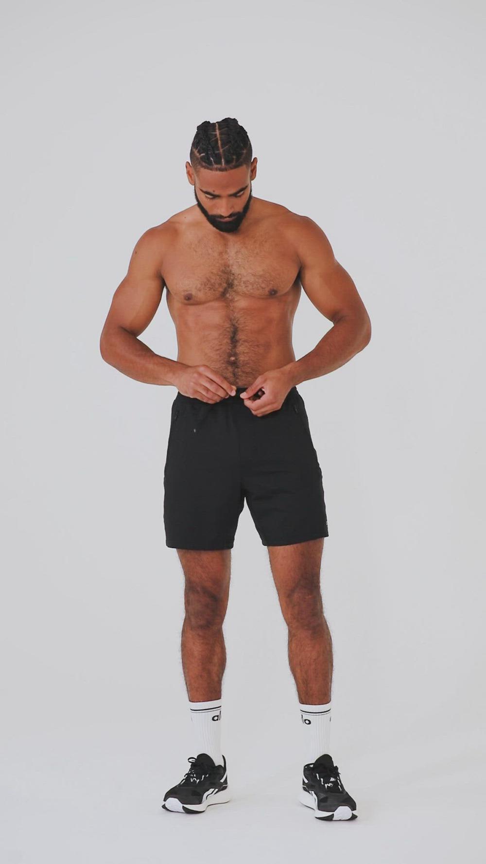 Black Men Alo Yoga Conquer Reform Short | Australia  76351-QKOD