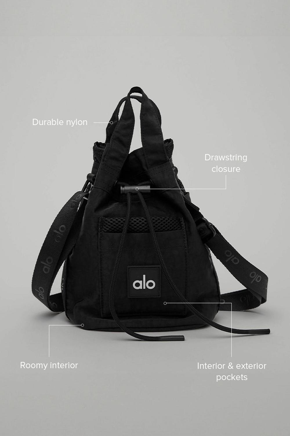 Black Men Alo Yoga Cross Body Bucket Bags | Australia  65014-IAPL