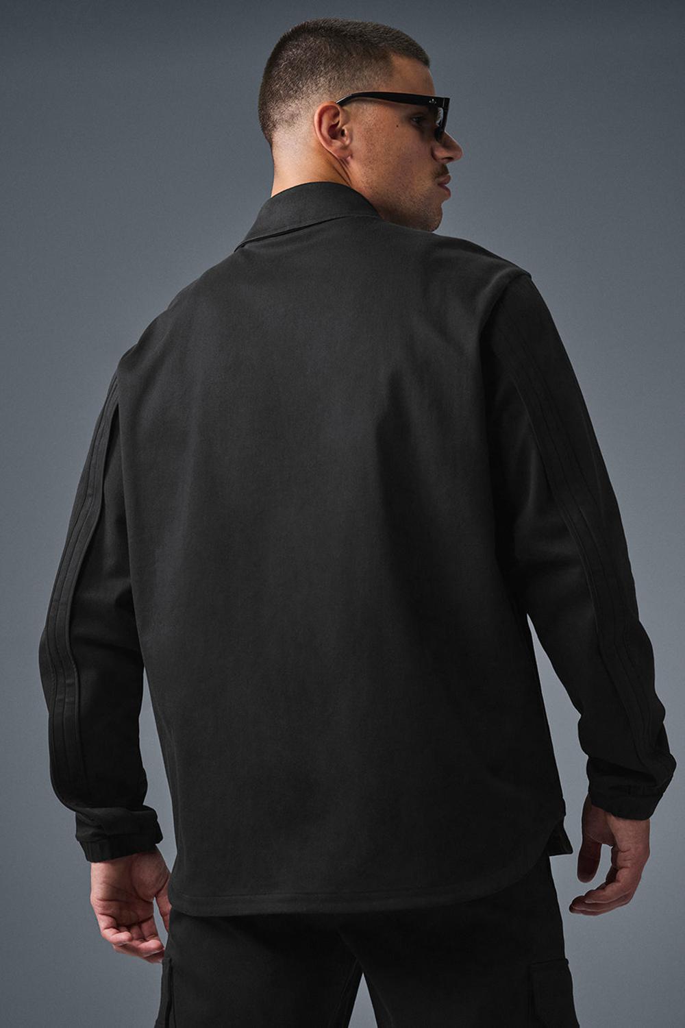 Black Men Alo Yoga Edition Sueded Jacket | Australia  82975-NPFC
