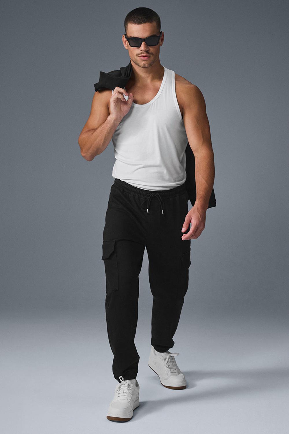 Black Men Alo Yoga Edition Sueded Jogger | Australia  24659-DAYQ