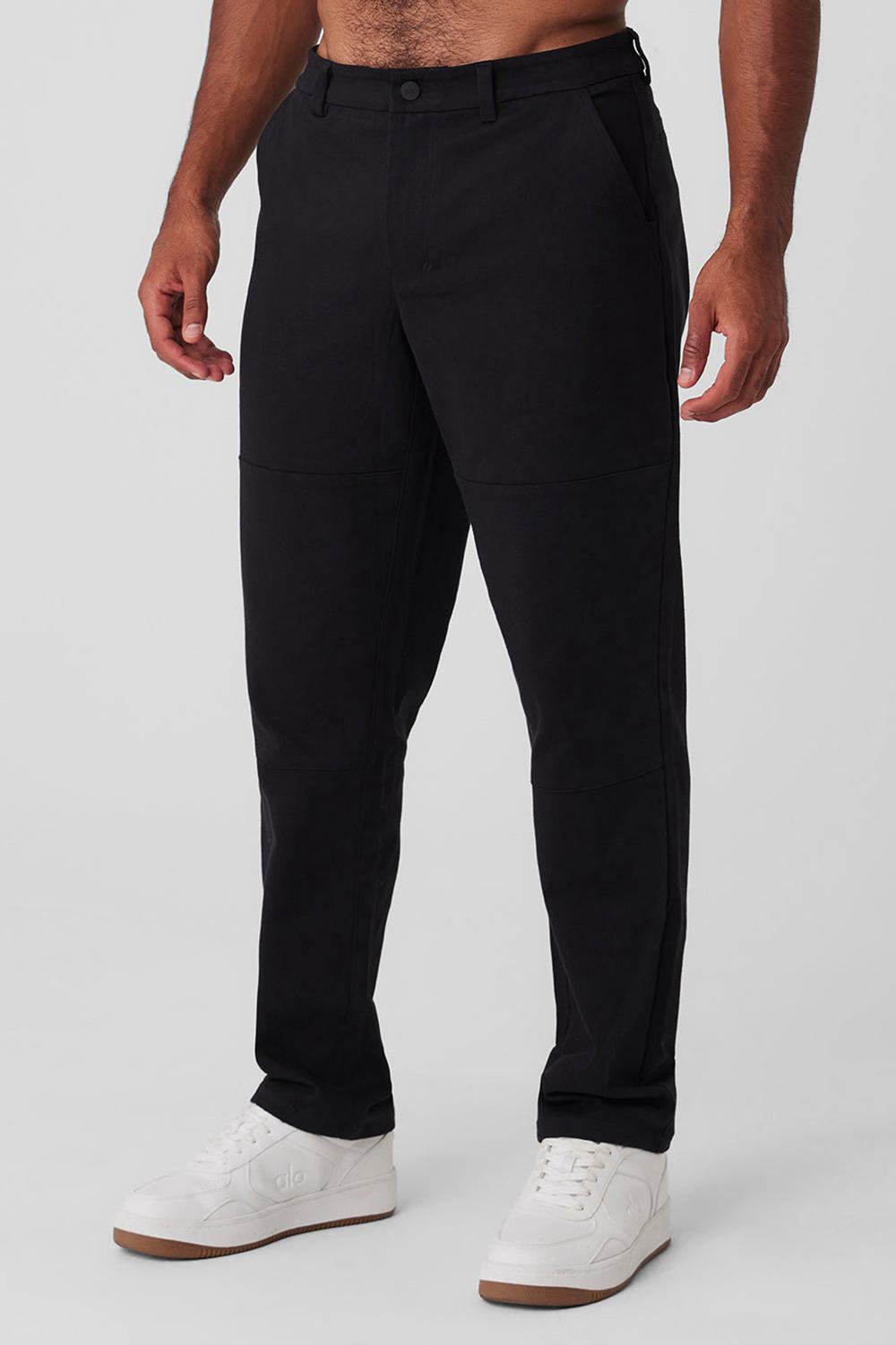 Black Men Alo Yoga Edition Sueded Pant | Australia  29504-EXIA