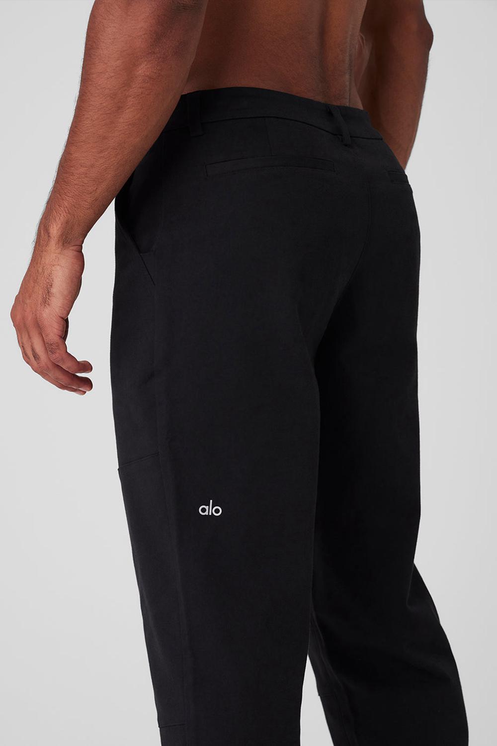 Black Men Alo Yoga Edition Sueded Pant | Australia  29504-EXIA