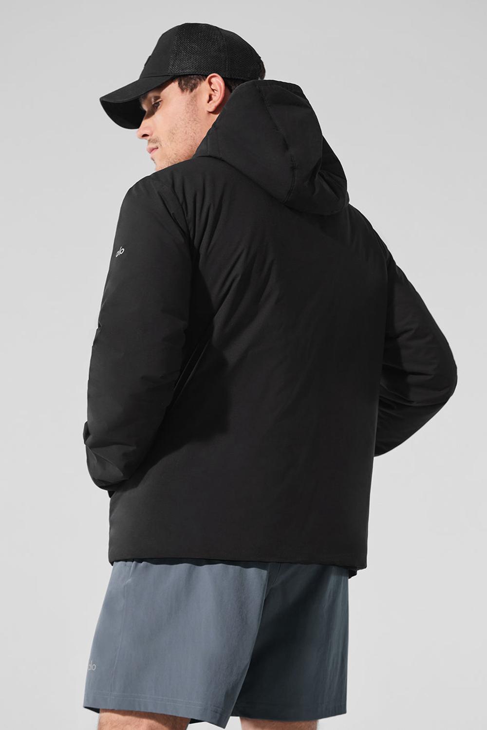 Black Men Alo Yoga Elemental Full-Zip Jacket | Australia  31087-OTPF