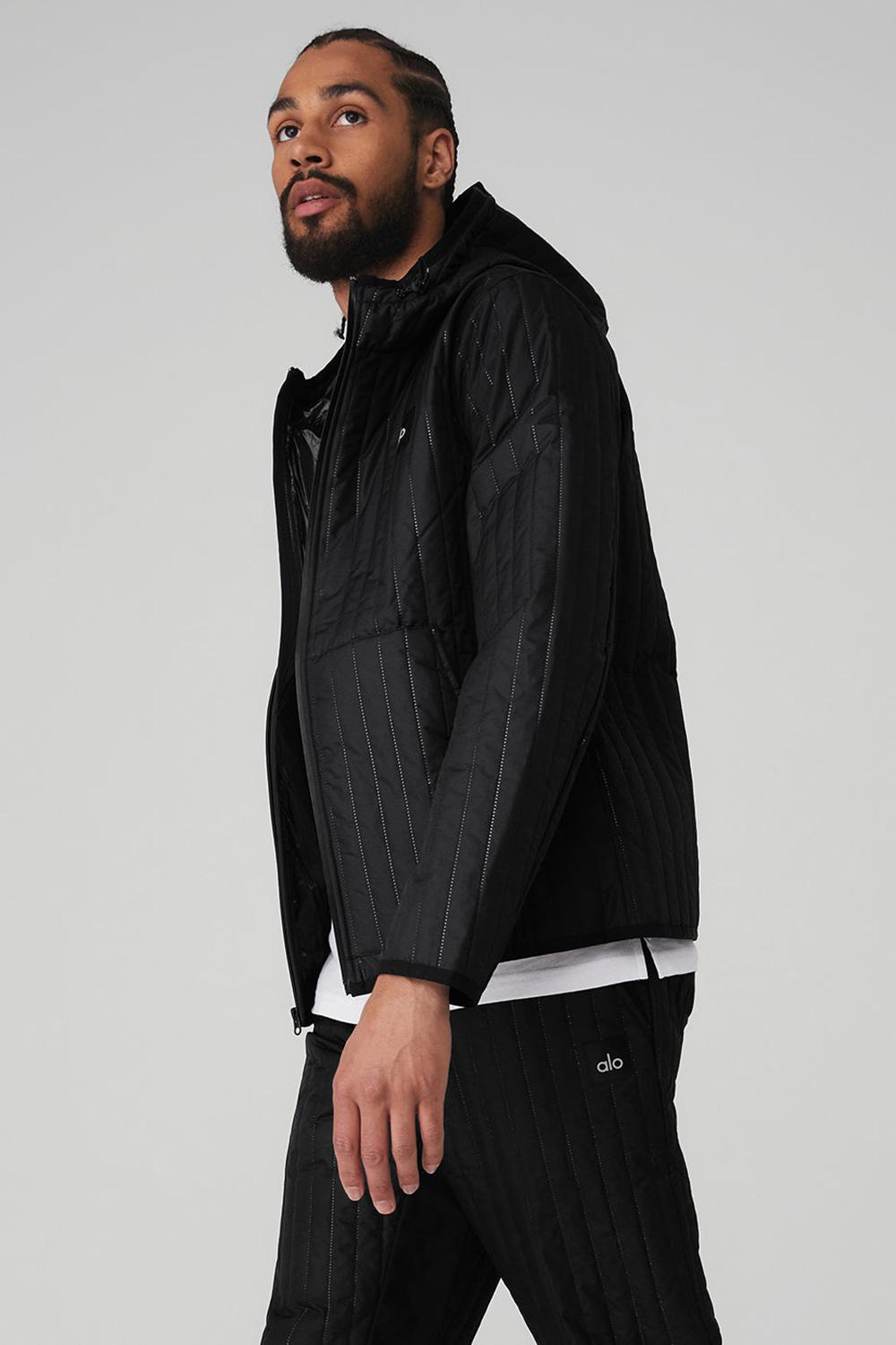 Black Men Alo Yoga Future Jacket | Australia  04769-GHZB