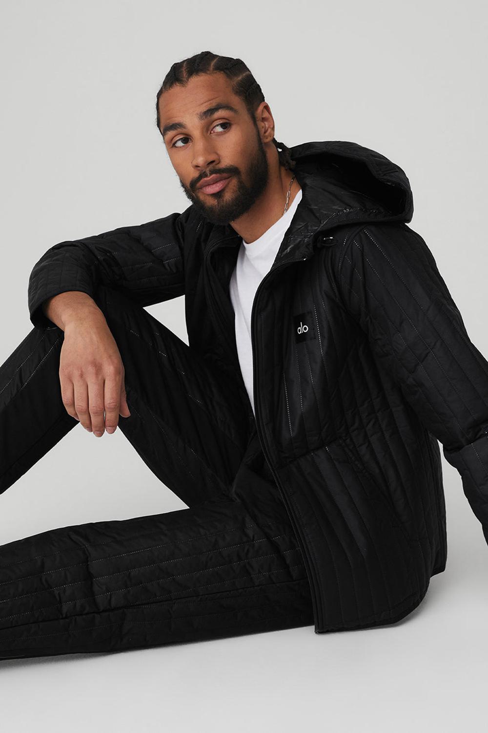 Black Men Alo Yoga Future Jacket | Australia  04769-GHZB