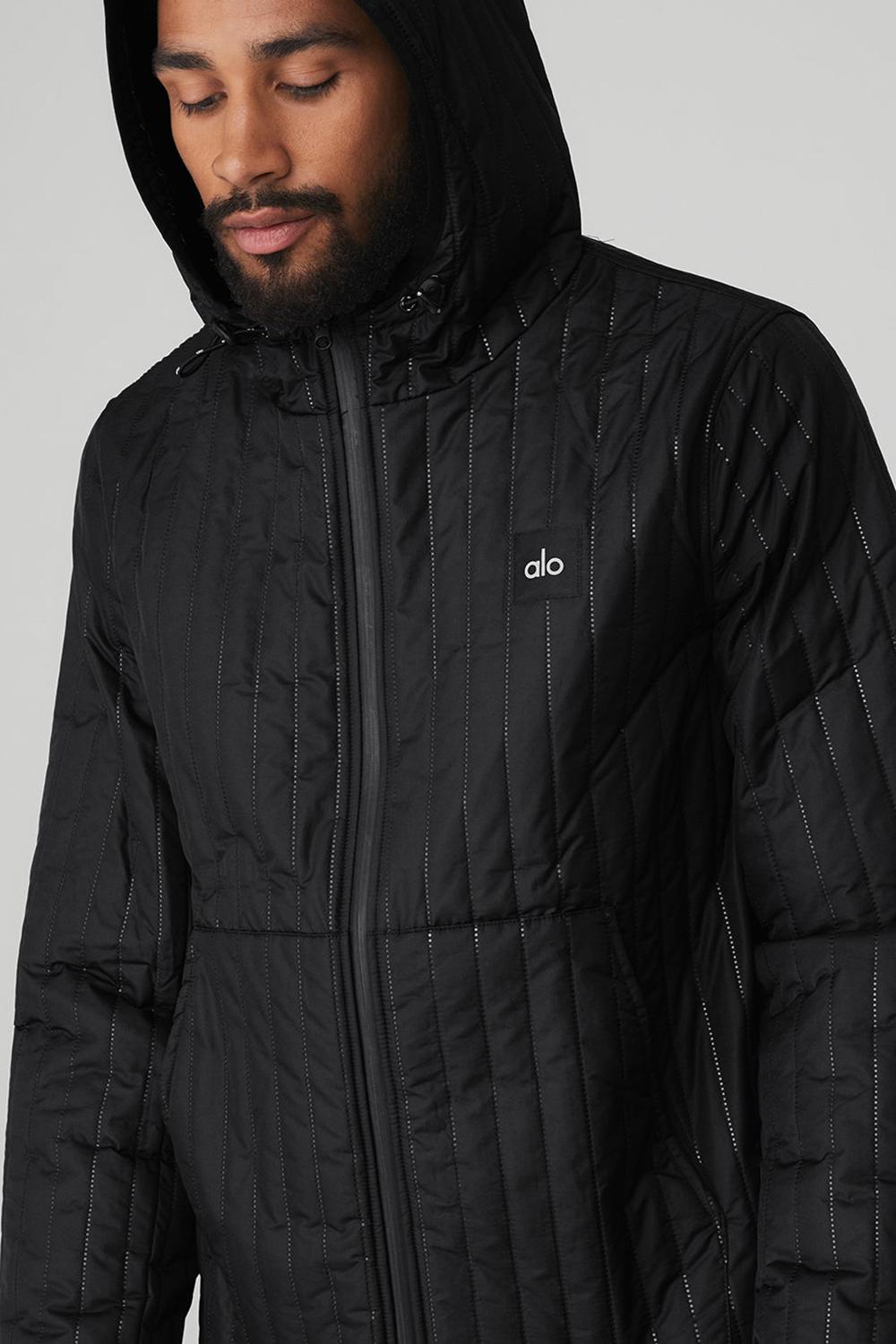 Black Men Alo Yoga Future Jacket | Australia  04769-GHZB