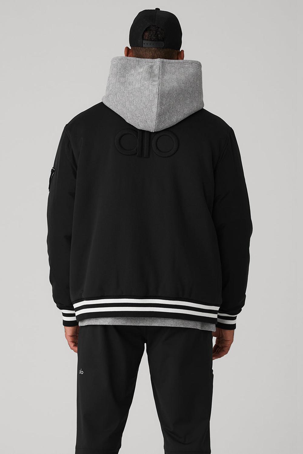 Black Men Alo Yoga G.O.A.T Jacket | Australia  49871-MJAW