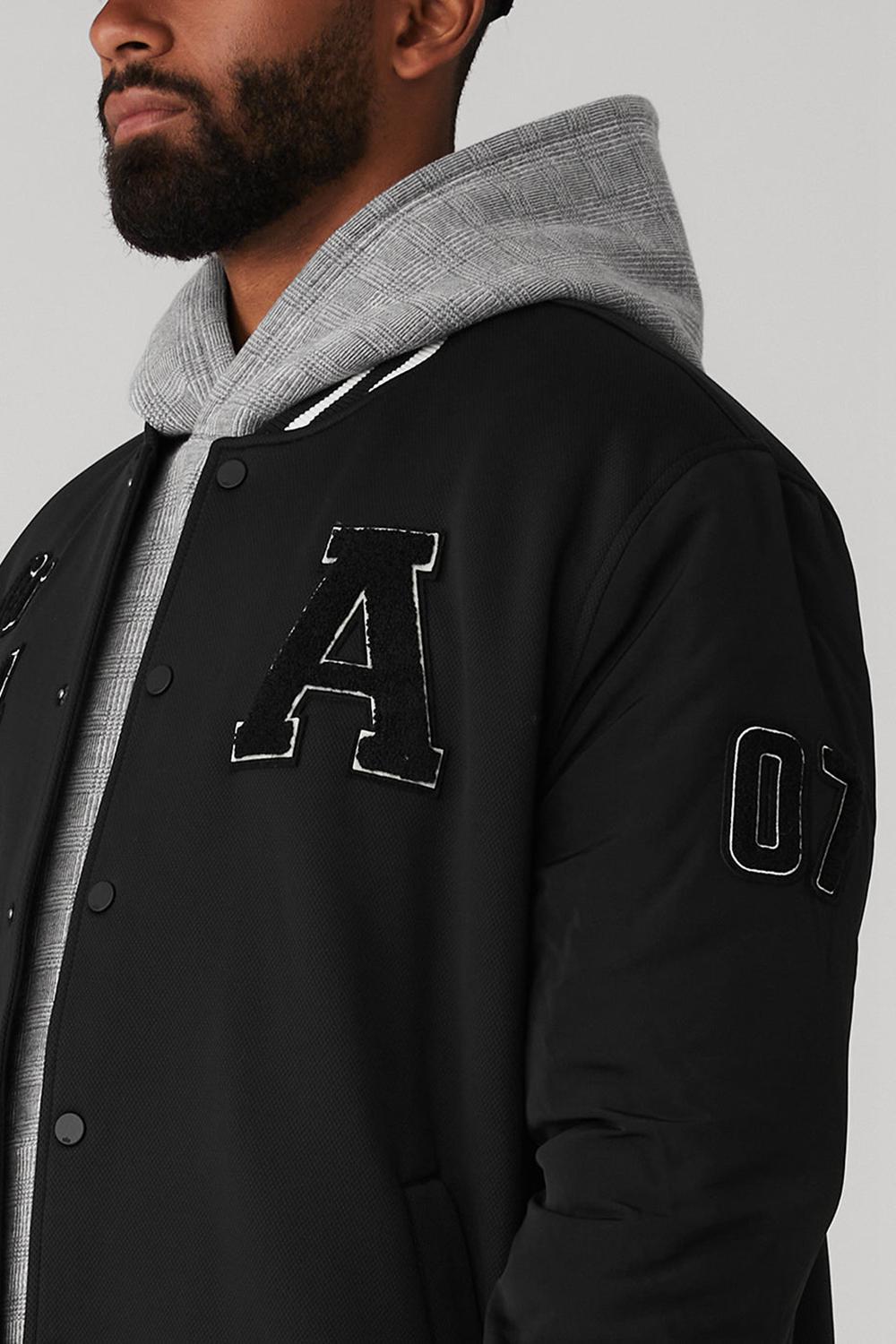 Black Men Alo Yoga G.O.A.T Jacket | Australia  49871-MJAW