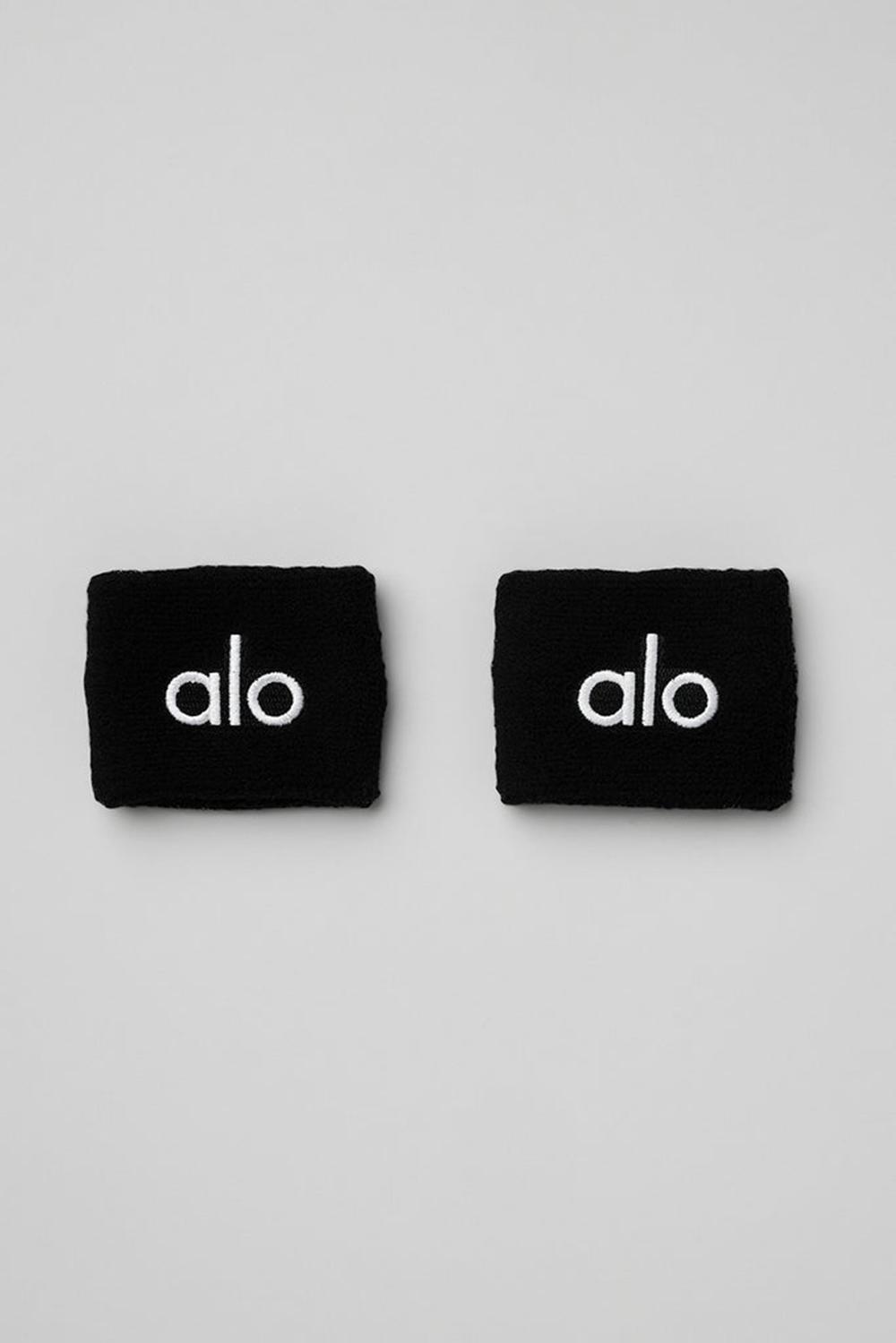 Black Men Alo Yoga Glow (2-Pack) Wristband | Australia  82763-TWAF