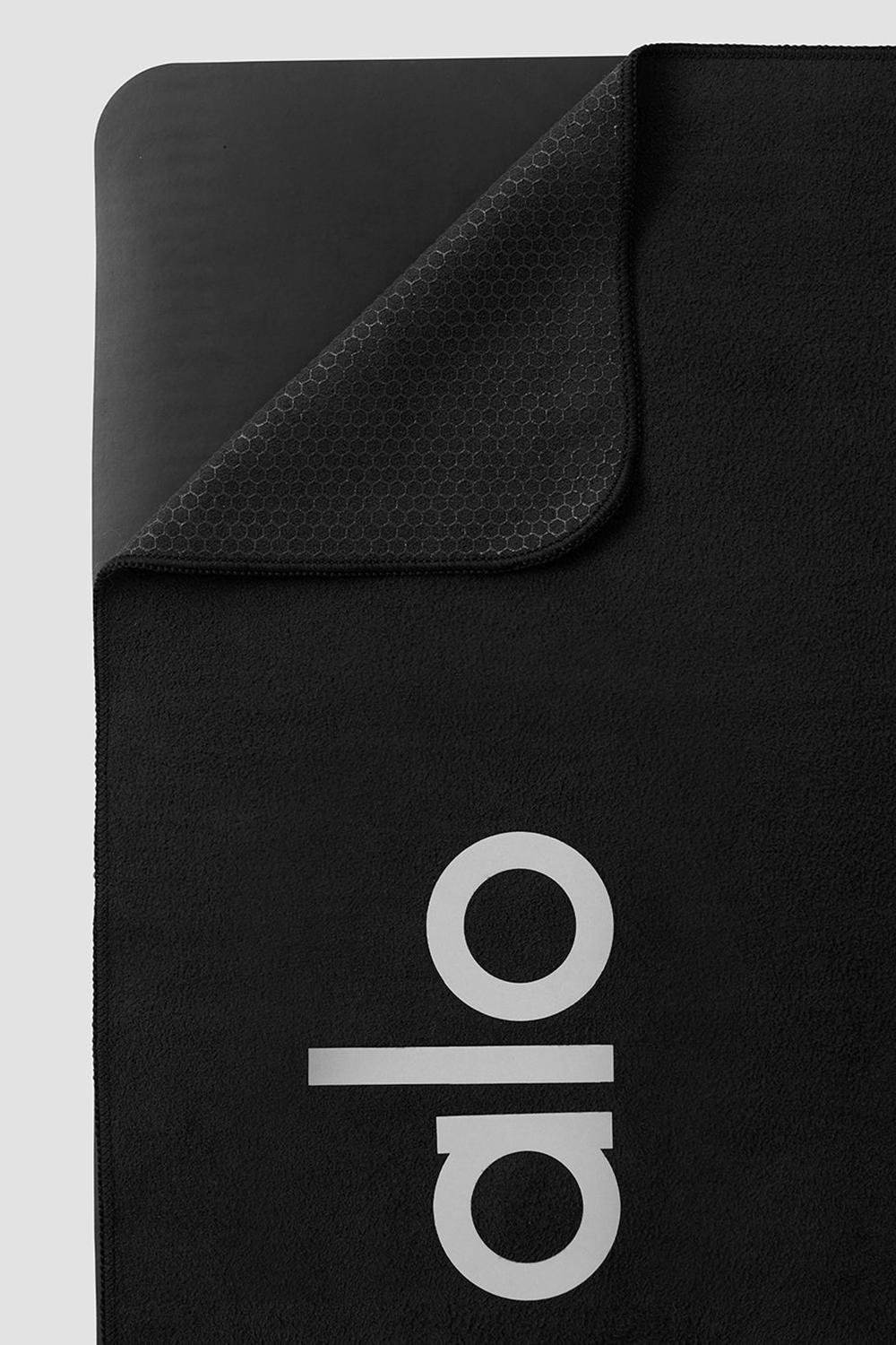 Black Men Alo Yoga Grounded No-Slip Towel | Australia  06573-JSVD