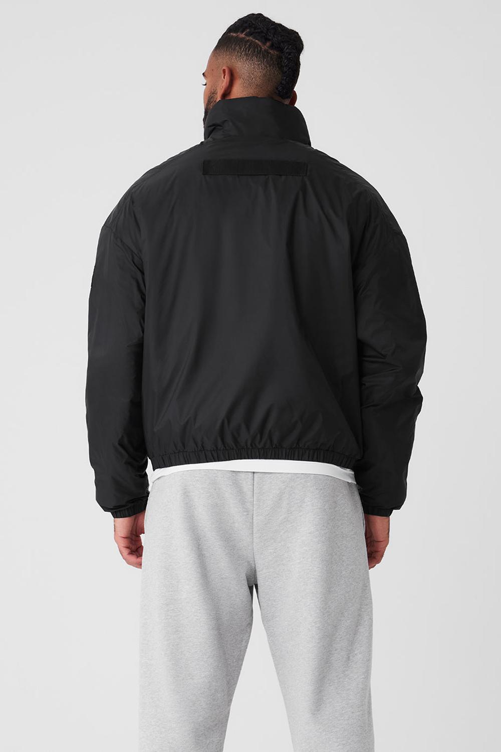 Black Men Alo Yoga Latitude Light Weight 1/2 Zip Pullover Jacket | Australia  38027-MGSA