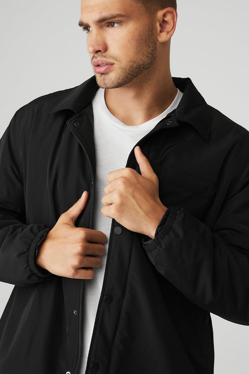 Black Men Alo Yoga Legend Jacket | Australia  80196-AKRV