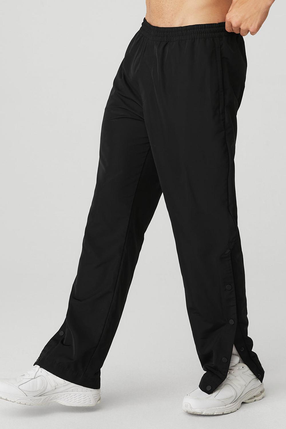 Black Men Alo Yoga Legend Snap Pant | Australia  71264-RDGP