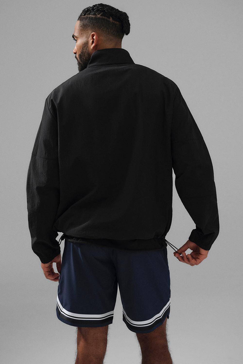 Black Men Alo Yoga Lightweight Takeaway Track Pullover | Australia  37924-FIOR